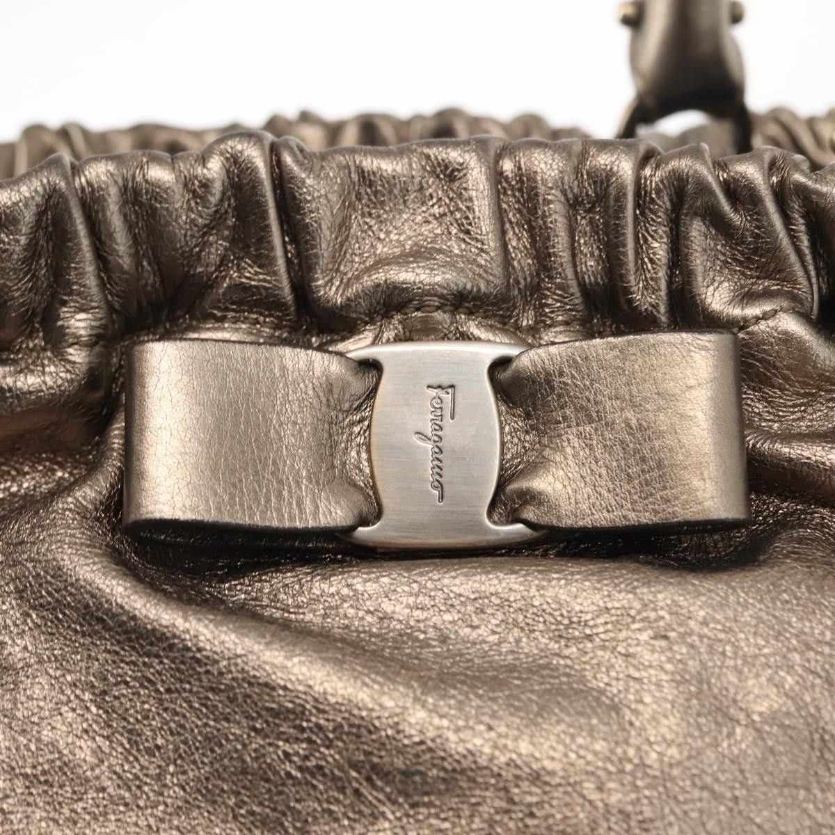 Salvatore Ferragamo Salvatore Ferragamo Vala Shoulder Bag Leather Size ONE SIZE - 13 Thumbnail