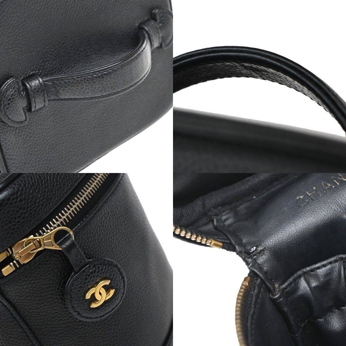 Chanel Chanel Vintage Timeless Cosmetic Case Caviar Size ONE SIZE - 10 Thumbnail