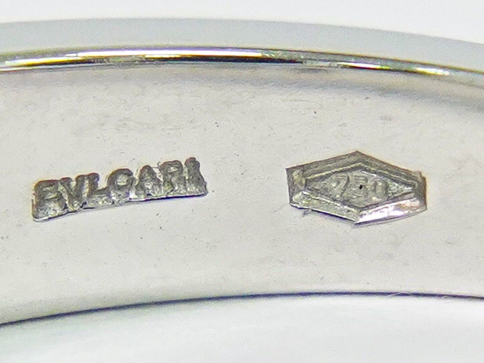 Bvlgari Bvlgari B.Zero1 Element Dangle Charm Ring 18K White Gold with Diamond Size ONE SIZE - 7 Thumbnail