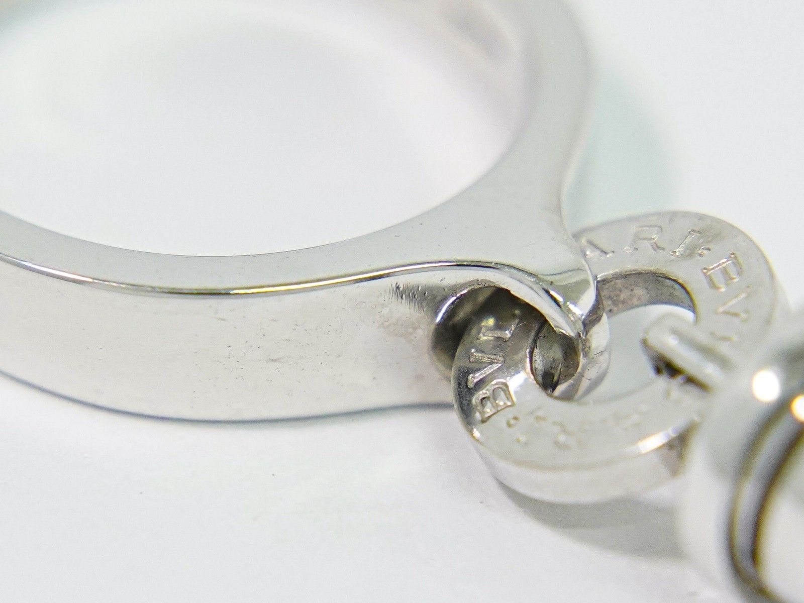 Bvlgari Bvlgari B.Zero1 Element Dangle Charm Ring 18K White Gold with Diamond Size ONE SIZE - 8 Thumbnail