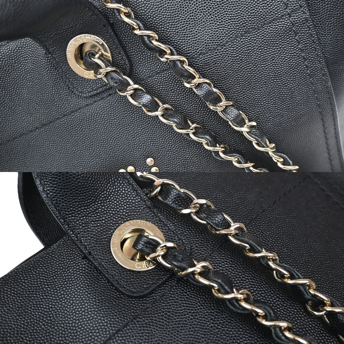Chanel Chanel Deauville NM Tote Embossed Calfskin Size ONE SIZE - 10 Thumbnail