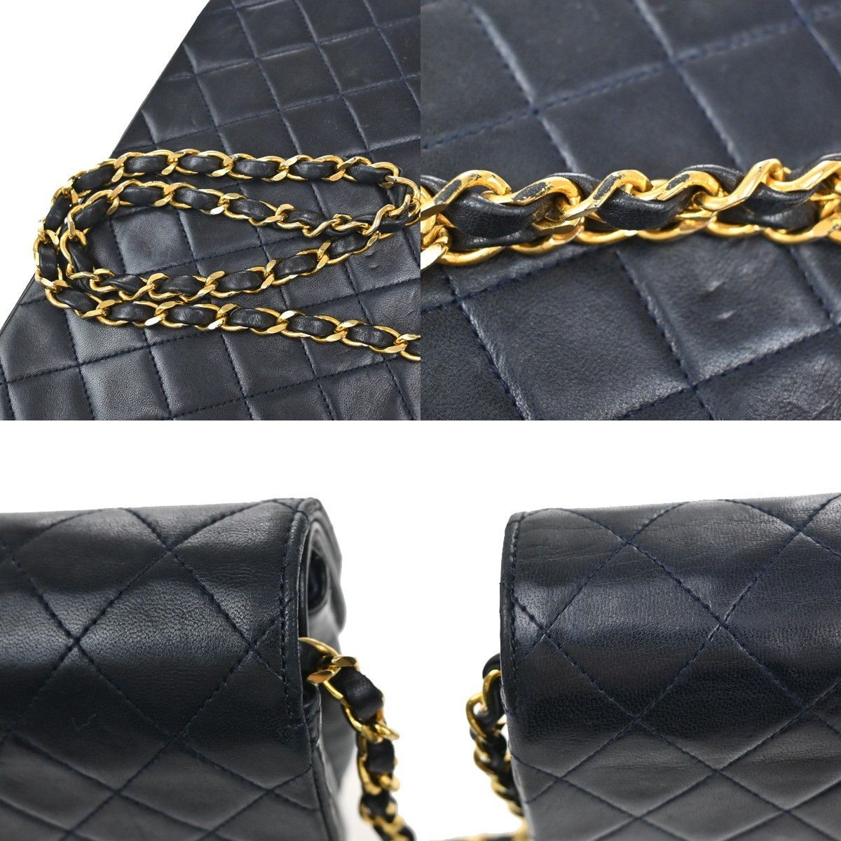 Chanel Chanel Vintage Flap Bag Leather Size ONE SIZE - 9 Thumbnail