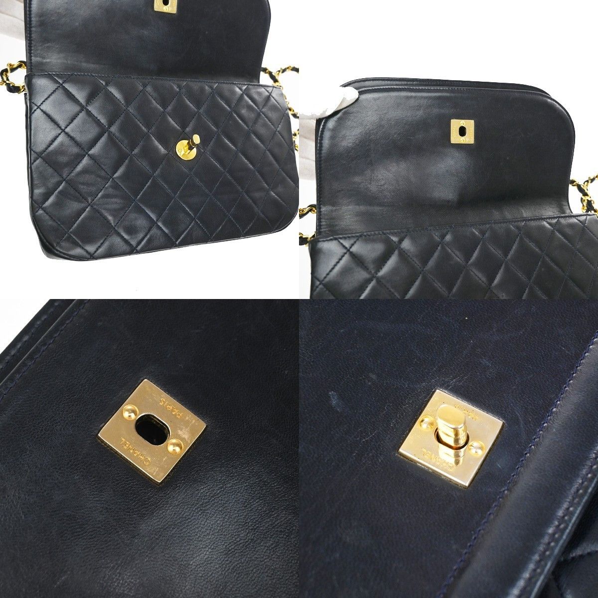 Chanel Chanel Vintage Flap Bag Leather Size ONE SIZE - 11 Thumbnail