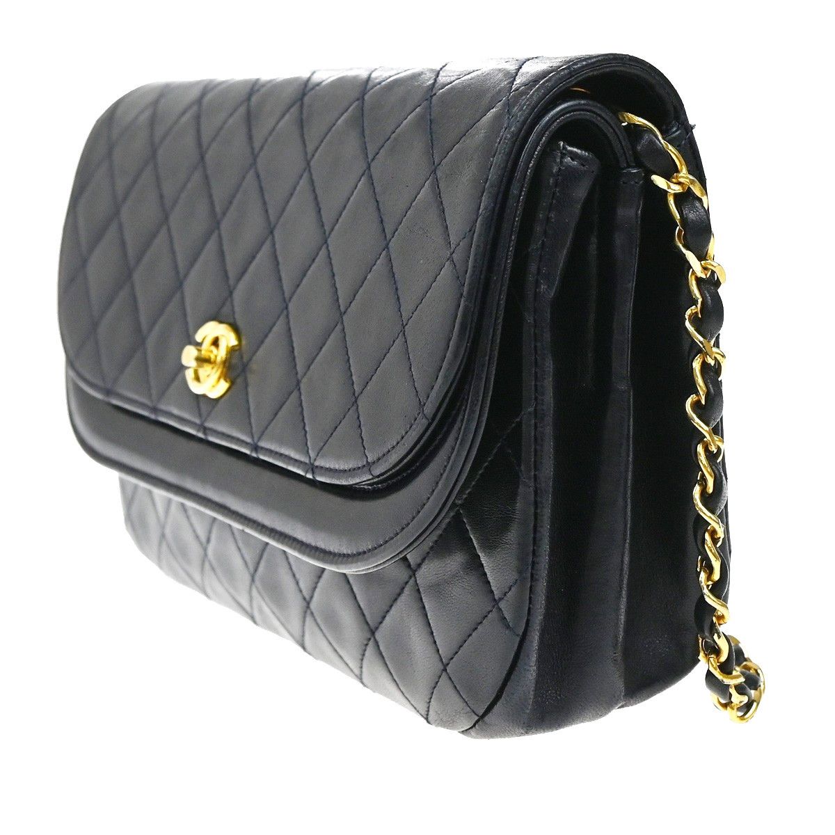 Chanel Chanel Vintage Flap Bag Leather Size ONE SIZE - 3 Thumbnail