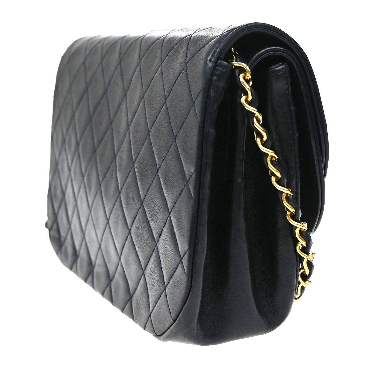 Chanel Chanel Vintage Flap Bag Leather Size ONE SIZE - 4 Thumbnail
