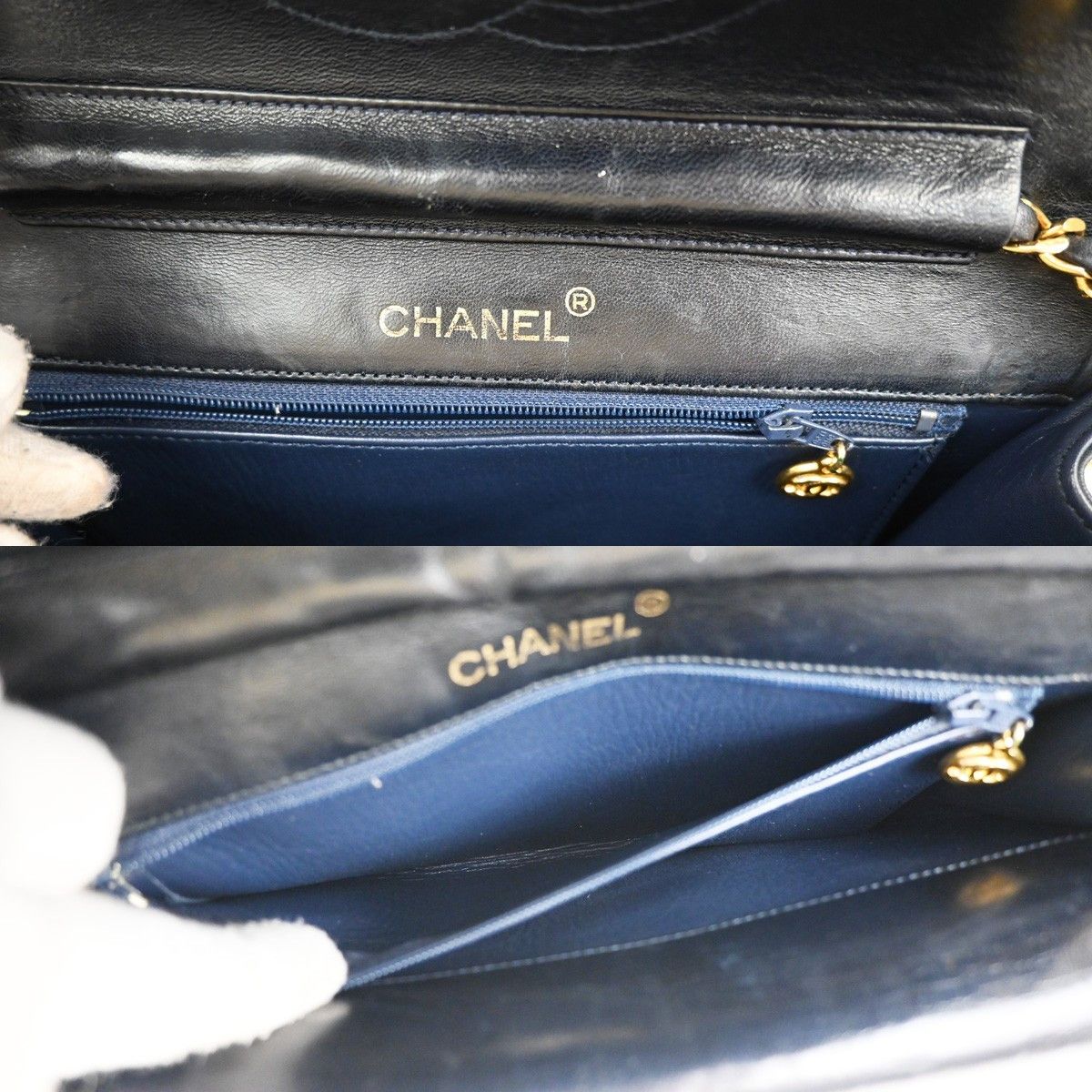 Chanel Chanel Vintage Flap Bag Leather Size ONE SIZE - 12 Thumbnail