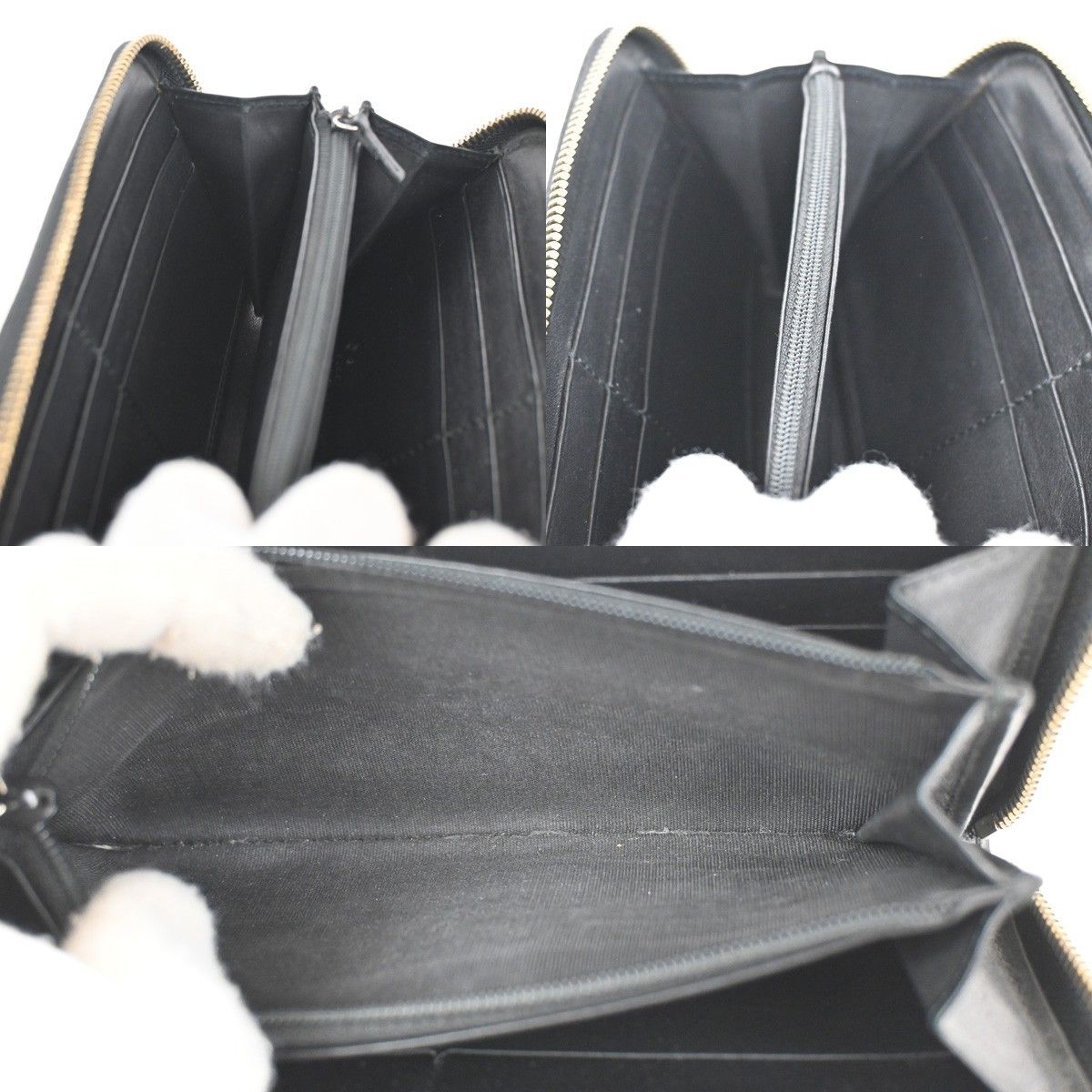 Gucci Gucci Signature Zip Around Wallet Guccissima Leather Size ONE SIZE - 6 Thumbnail