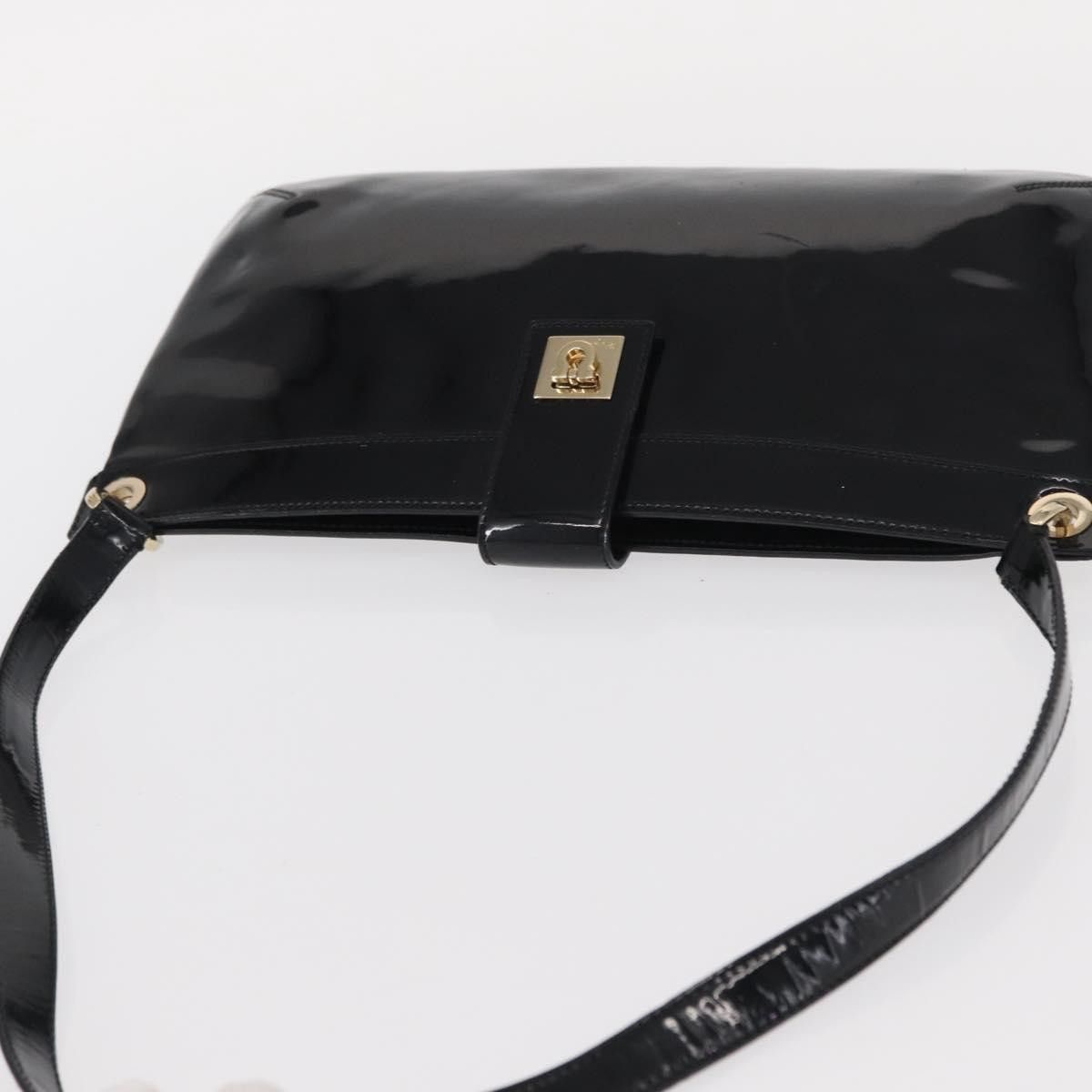 Salvatore Ferragamo Salvatore Ferragamo Gancini Patent Leather Size ONE SIZE - 14 Thumbnail