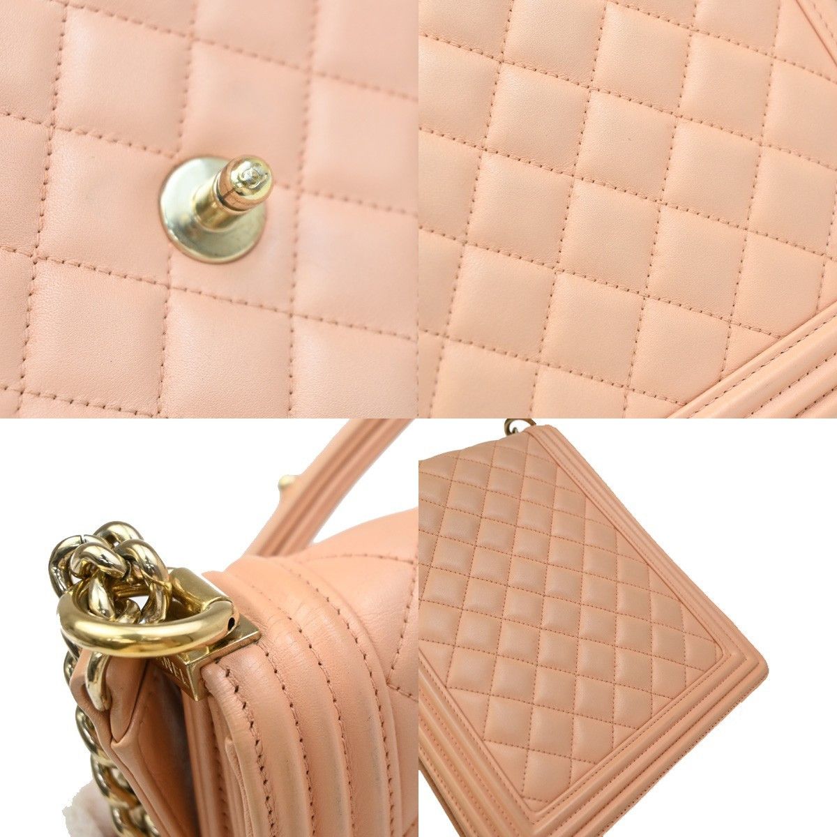 Chanel Chanel North South Boy Flap Bag Quilted Lambskin Size ONE SIZE - 17 Thumbnail