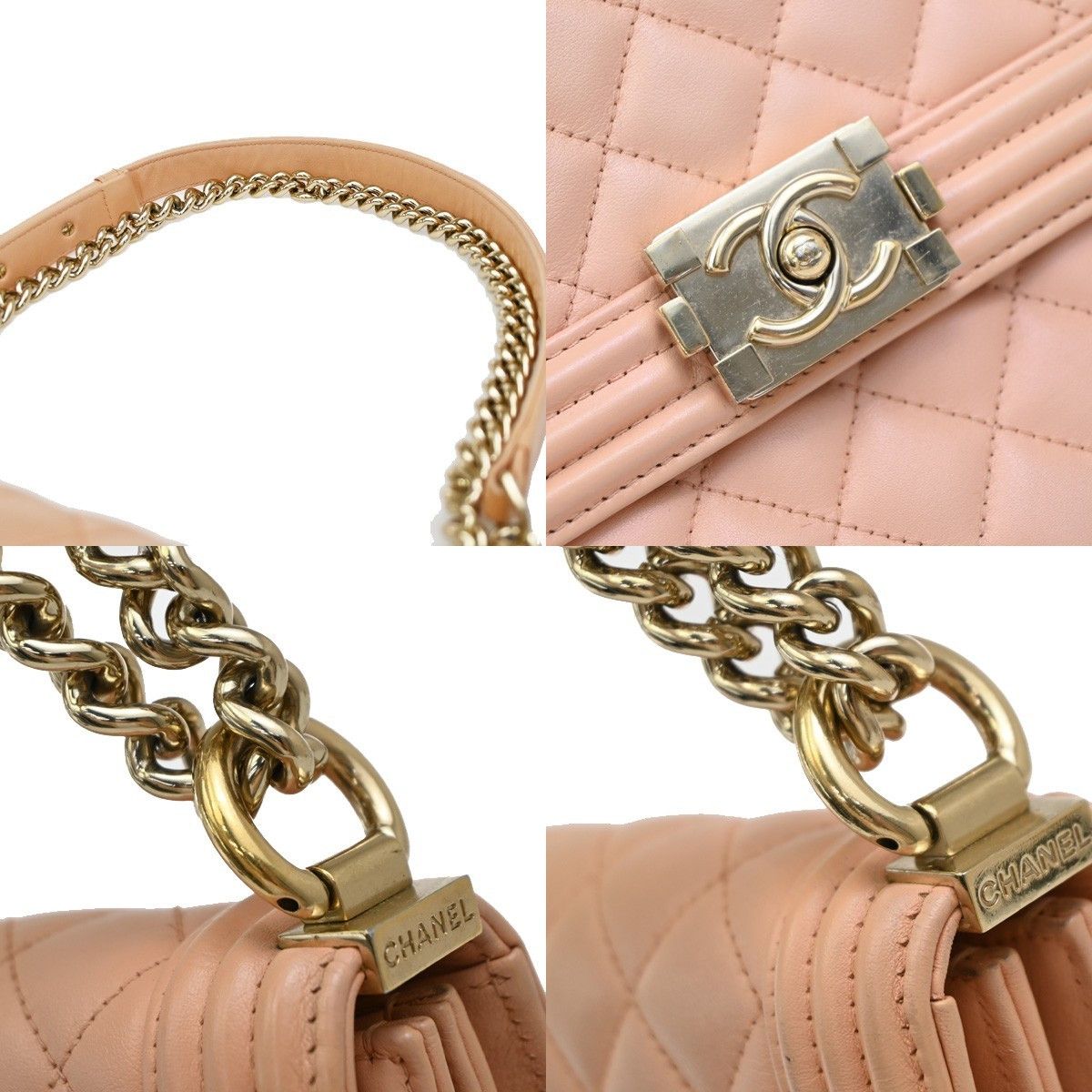 Chanel Chanel North South Boy Flap Bag Quilted Lambskin Size ONE SIZE - 11 Thumbnail