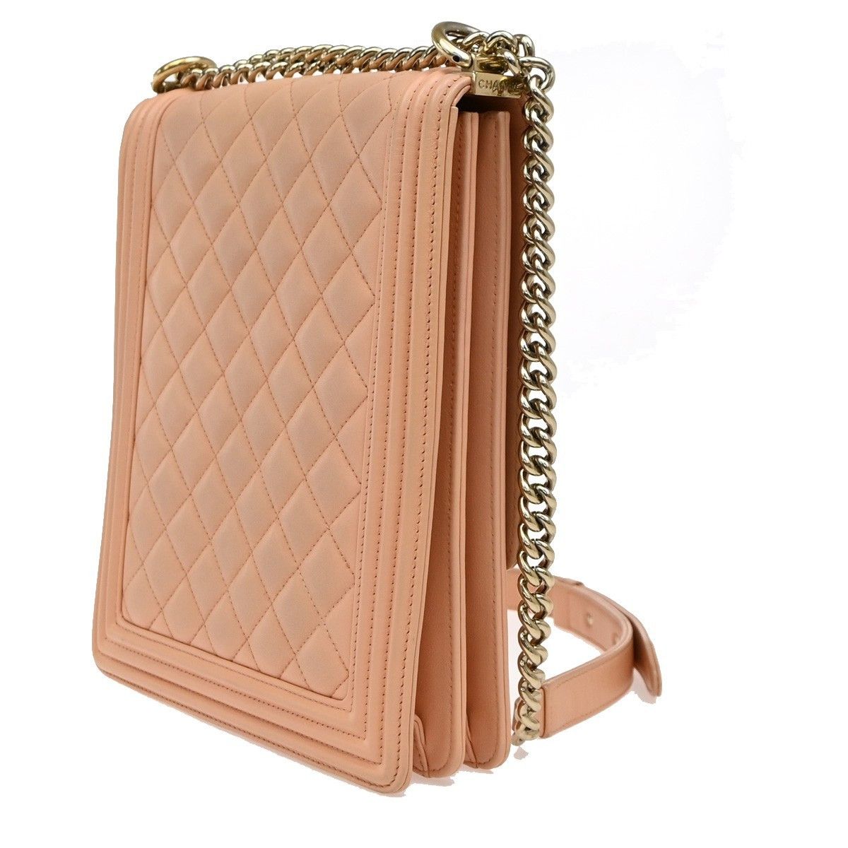 Chanel Chanel North South Boy Flap Bag Quilted Lambskin Size ONE SIZE - 4 Thumbnail