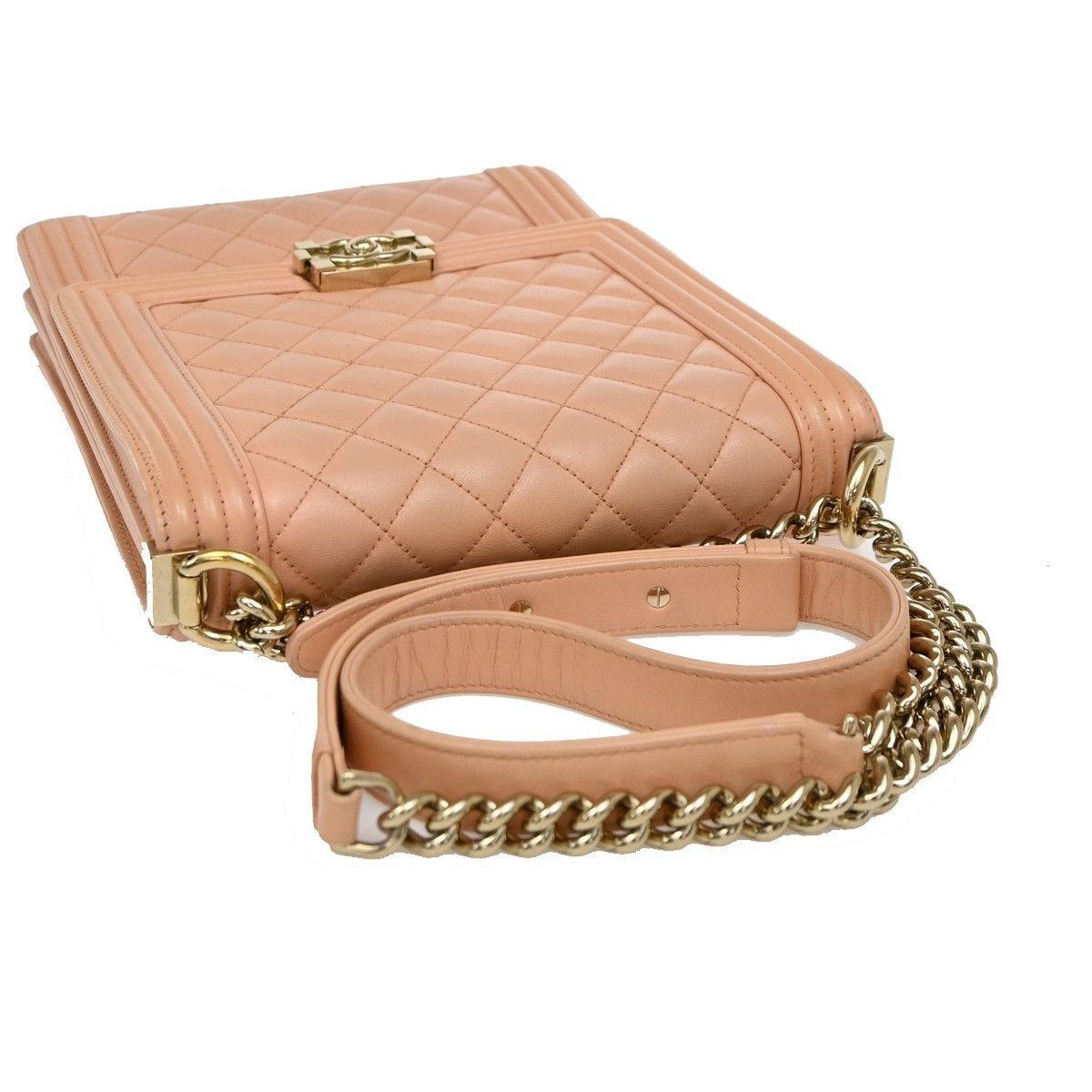 Chanel Chanel North South Boy Flap Bag Quilted Lambskin Size ONE SIZE - 8 Thumbnail