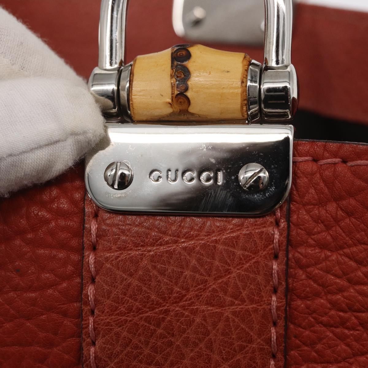 Gucci Gucci Vintage Bamboo Handle Leather Size ONE SIZE - 13 Thumbnail