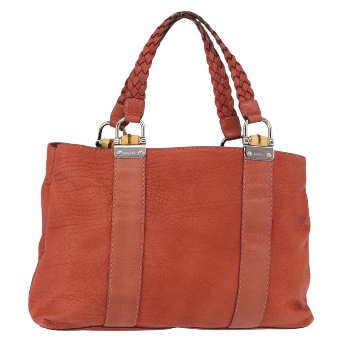 Gucci Gucci Vintage Bamboo Handle Leather Size ONE SIZE - 15 Thumbnail