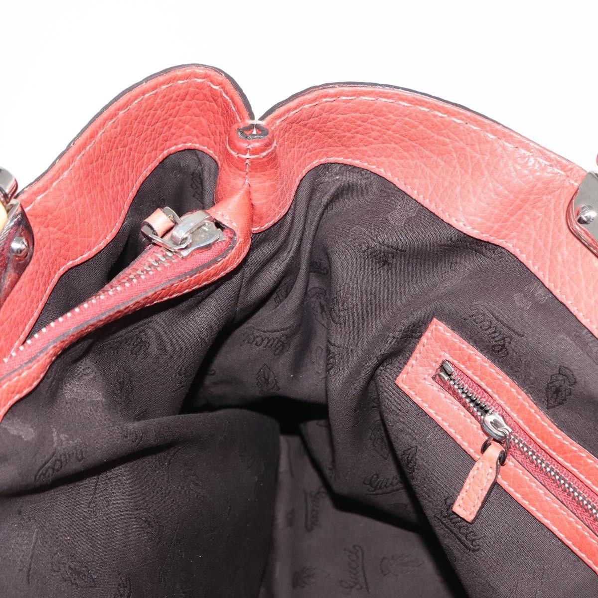 Gucci Gucci Vintage Bamboo Handle Leather Size ONE SIZE - 20 Thumbnail