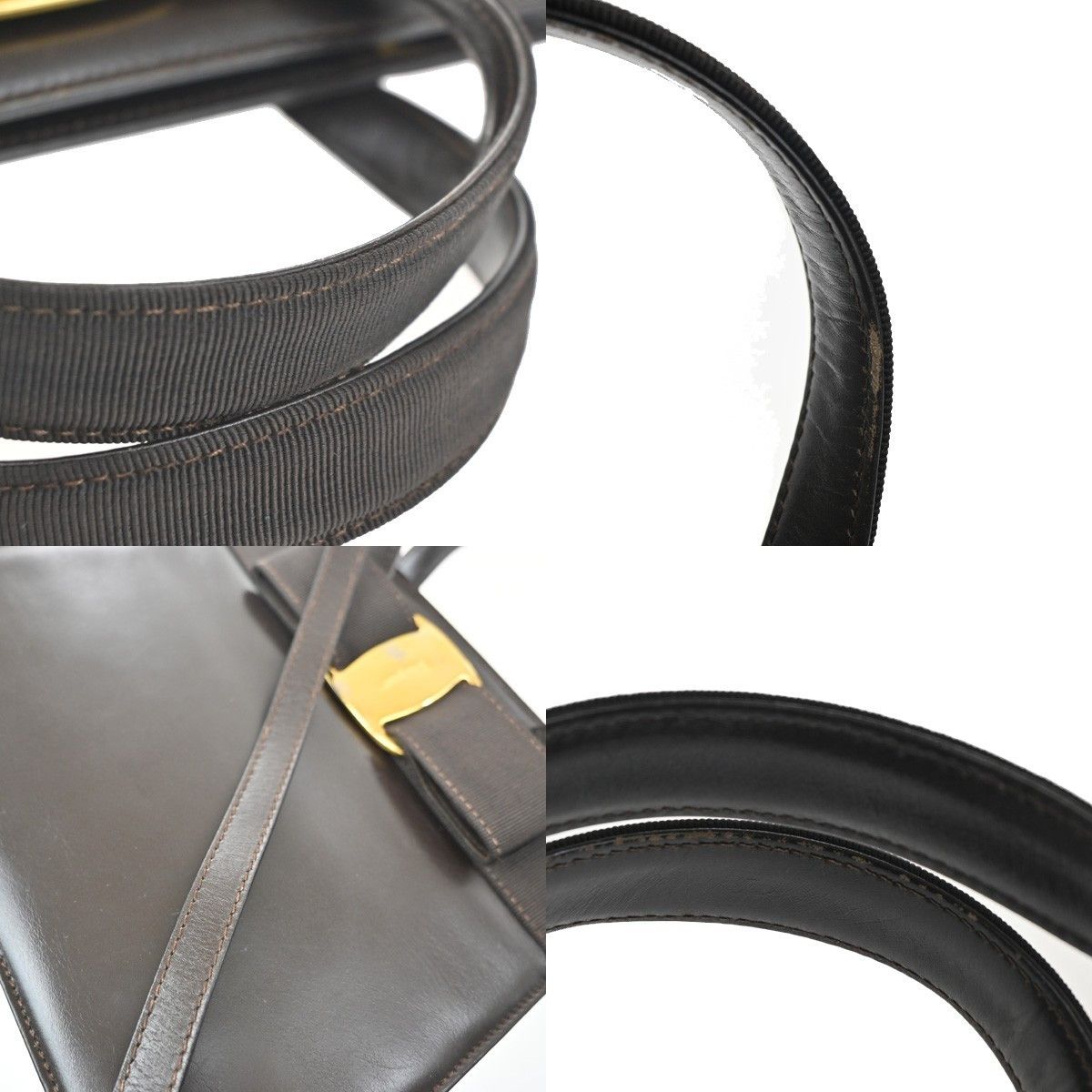 Salvatore Ferragamo Salvatore Ferragamo Convertible Vara Bow Tote Leather Size ONE SIZE - 9 Thumbnail