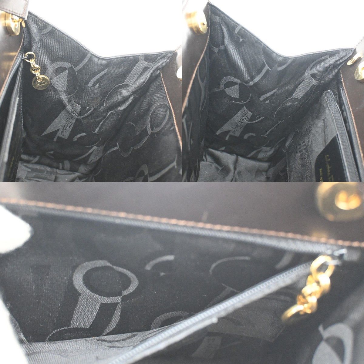 Salvatore Ferragamo Salvatore Ferragamo Convertible Vara Bow Tote Leather Size ONE SIZE - 11 Thumbnail
