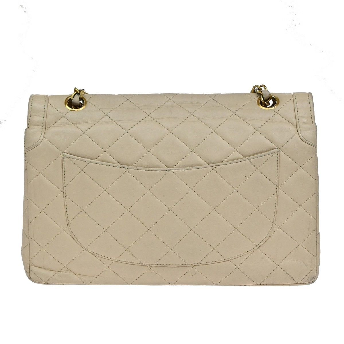 Chanel Chanel Vintage Two Tone CC Flap Bag Quilted Lambskin Size ONE SIZE - 2 Thumbnail