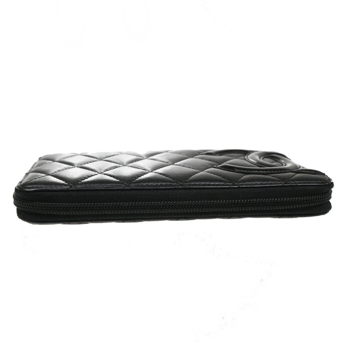Chanel Chanel Cambon Zip Around Wallet Quilted Lambskin Size ONE SIZE - 11 Thumbnail