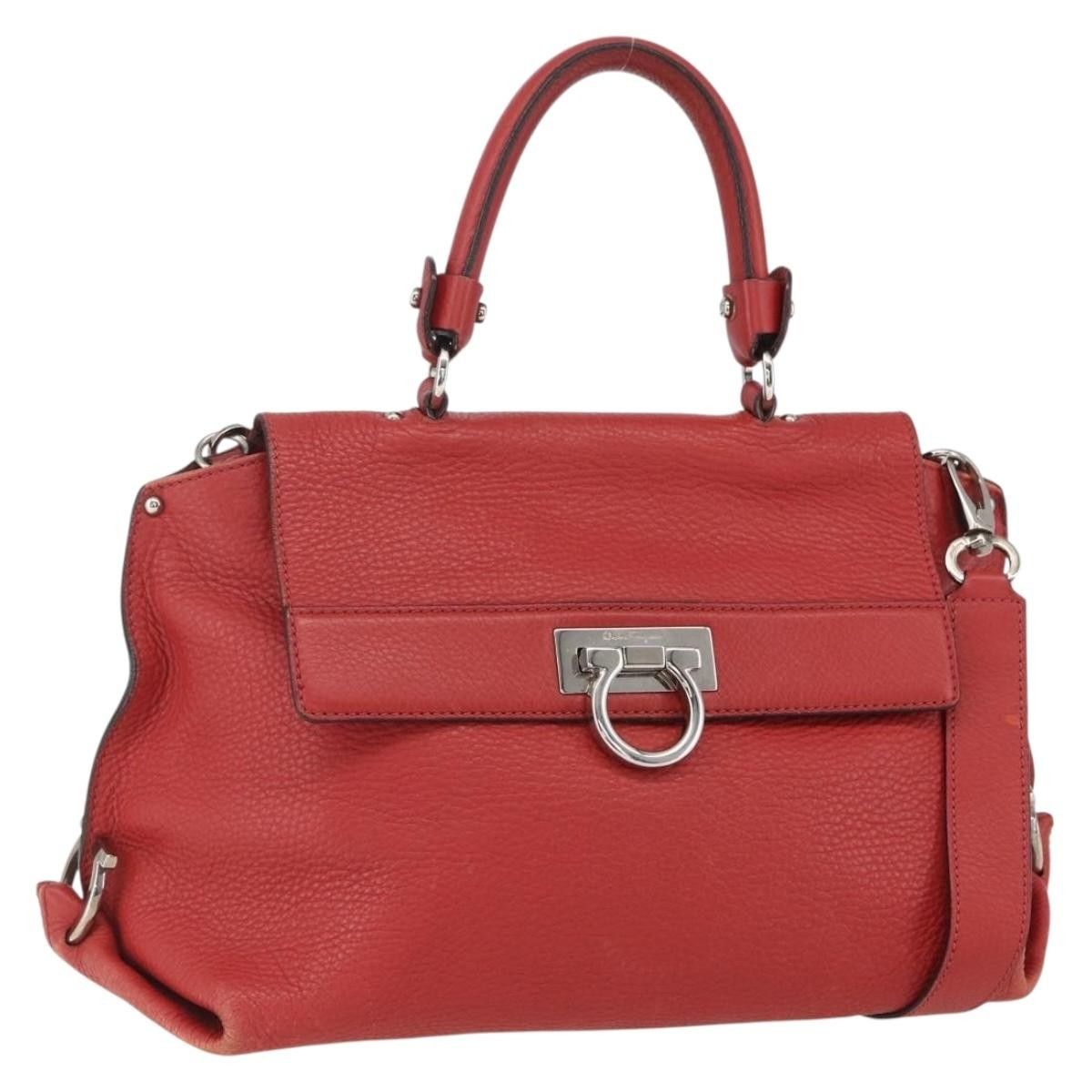 Salvatore Ferragamo Salvatore Ferragamo Sofia Satchel Grainy Leather Size ONE SIZE - 19 Thumbnail
