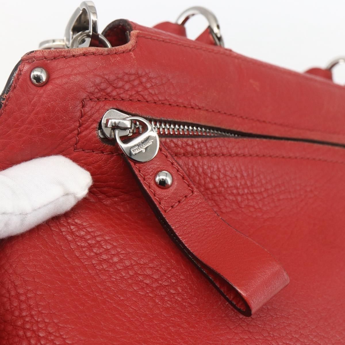Salvatore Ferragamo Salvatore Ferragamo Sofia Satchel Grainy Leather Size ONE SIZE - 20 Thumbnail