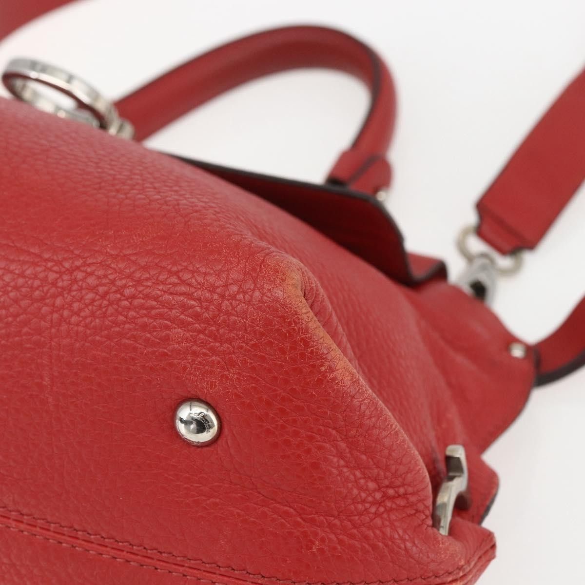 Salvatore Ferragamo Salvatore Ferragamo Sofia Satchel Grainy Leather Size ONE SIZE - 10 Thumbnail