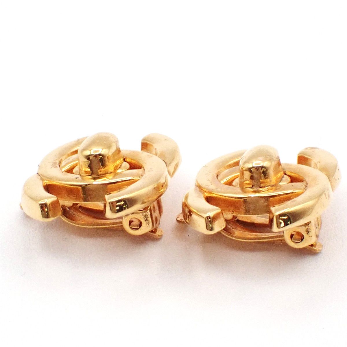 Chanel Chanel CC Turnlock Clip-On Earrings Metal Size ONE SIZE - 4 Thumbnail
