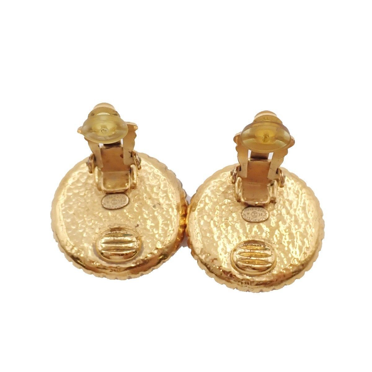 Chanel Chanel Vintage CC Round Clip-On Earrings Metal Size ONE SIZE - 5 Thumbnail