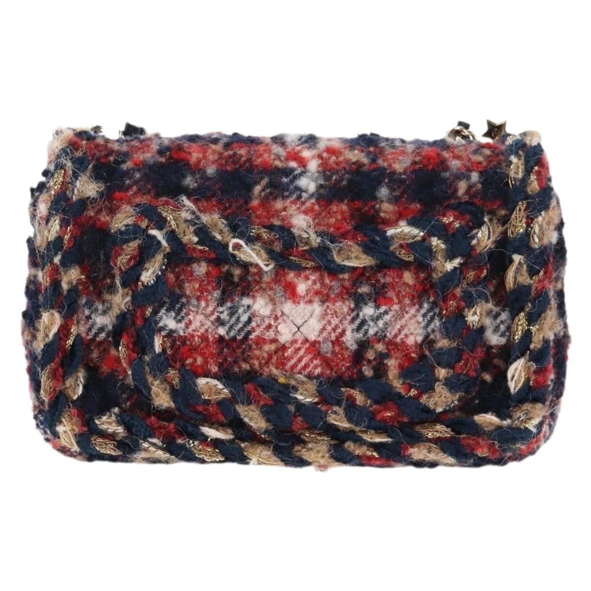 Chanel Chanel Charms Classic Single Flap Bag Braided Quilted Tweed Size ONE SIZE - 2 Thumbnail