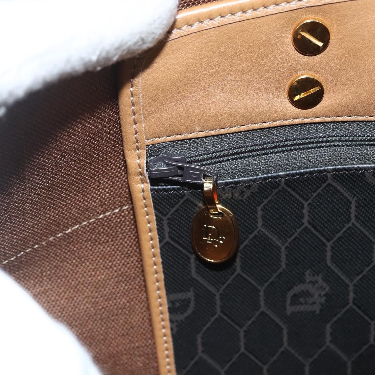 Dior Christian Dior Vintage Honeycomb Canvas Size ONE SIZE - 13 Thumbnail
