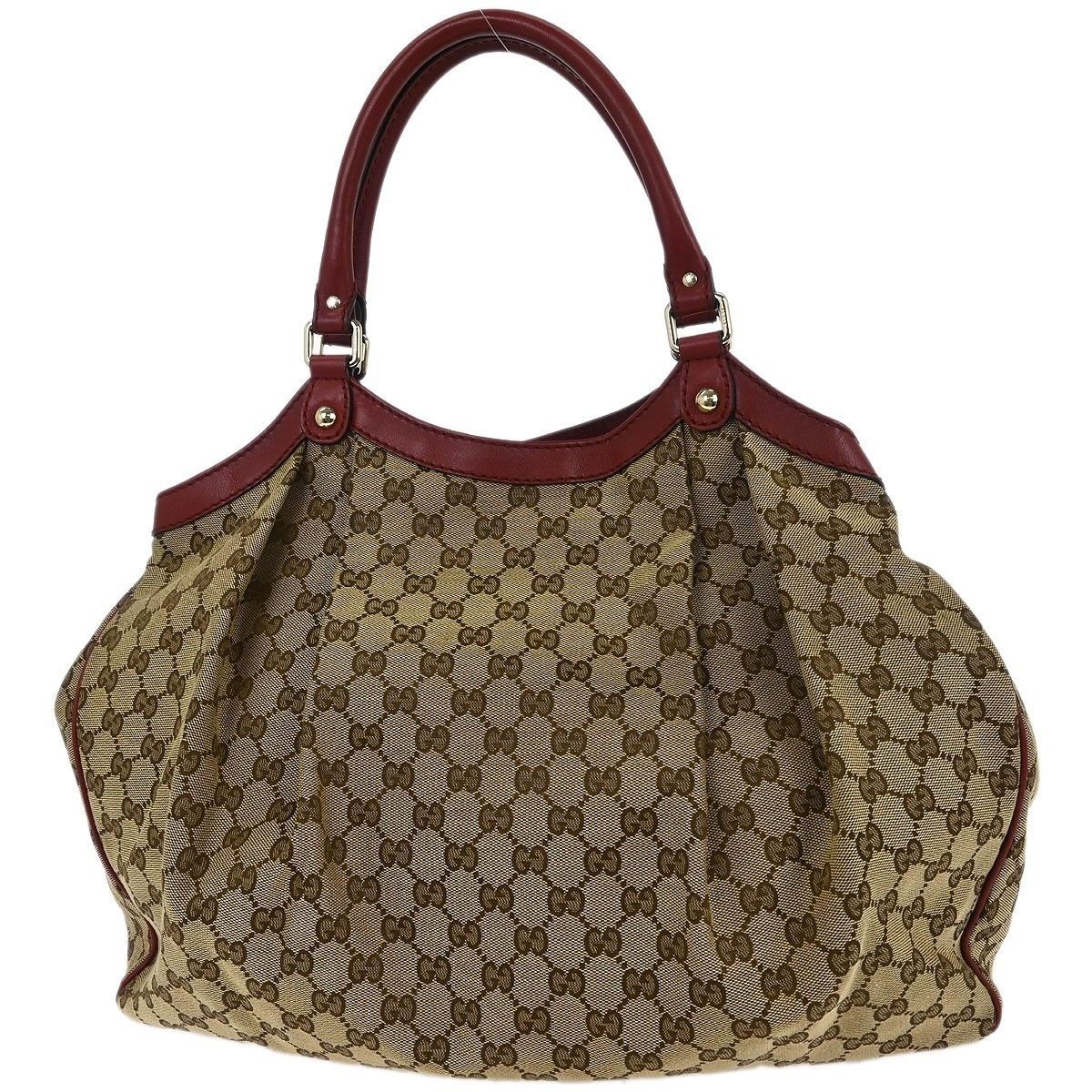 Gucci Gucci Sukey Tote GG Canvas with Leather Size ONE SIZE - 2 Thumbnail