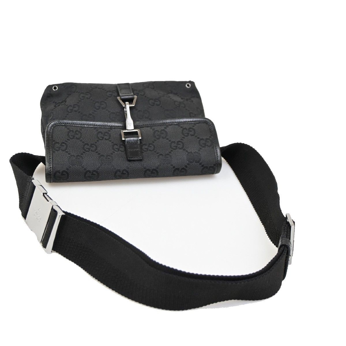 Gucci Gucci Vintage Jackie Waist Bag GG Canvas Size ONE SIZE - 8 Thumbnail