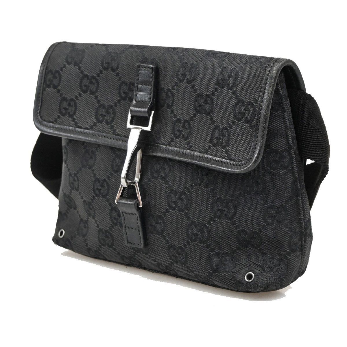 Gucci Gucci Vintage Jackie Waist Bag GG Canvas Size ONE SIZE - 3 Thumbnail