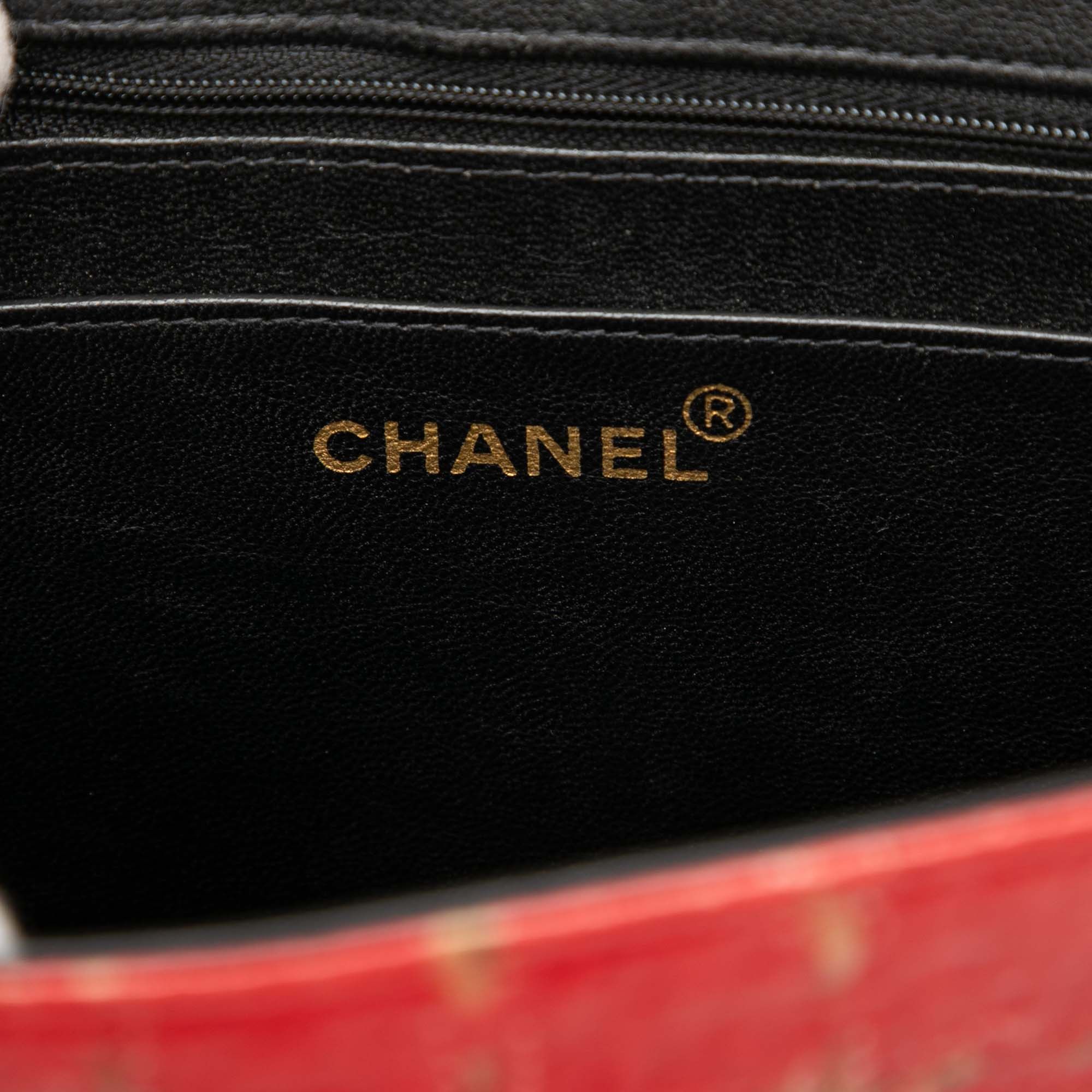 Chanel Chanel Chocolate Bar Patent Tweed Print Tote Size ONE SIZE - 5 Thumbnail