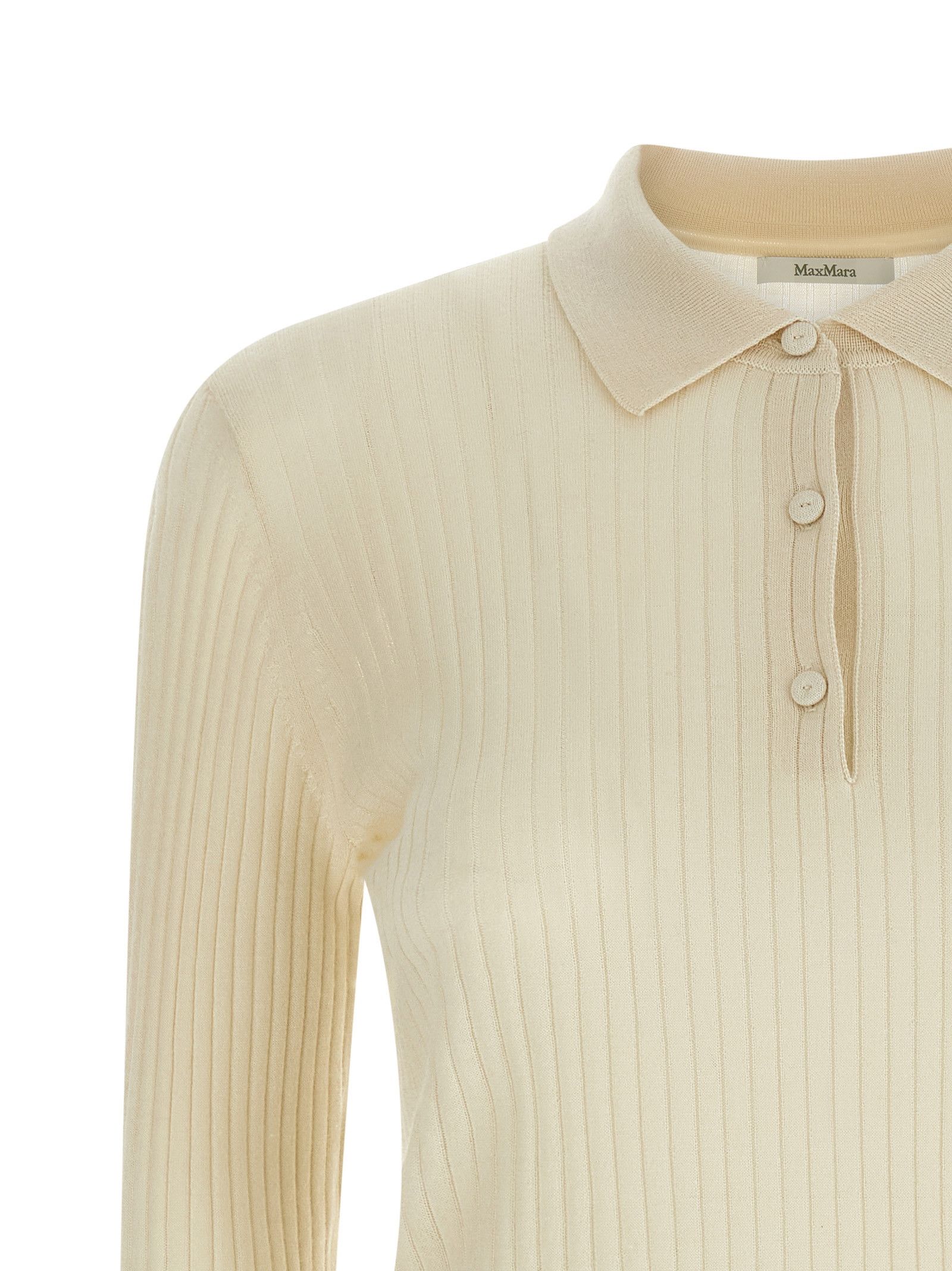 Max Mara 'Mxpgitano' Polo Shirt Size L / US 10 / IT 46 - 3 Thumbnail