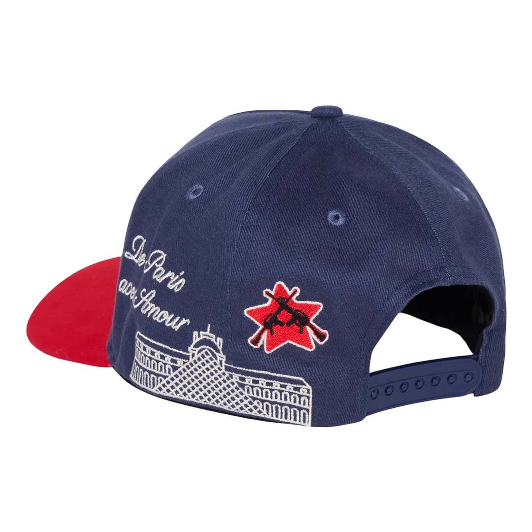Homme + Femme La Homme Femme Paris Prestige Navy Red Hat Size ONE SIZE - 3 Thumbnail