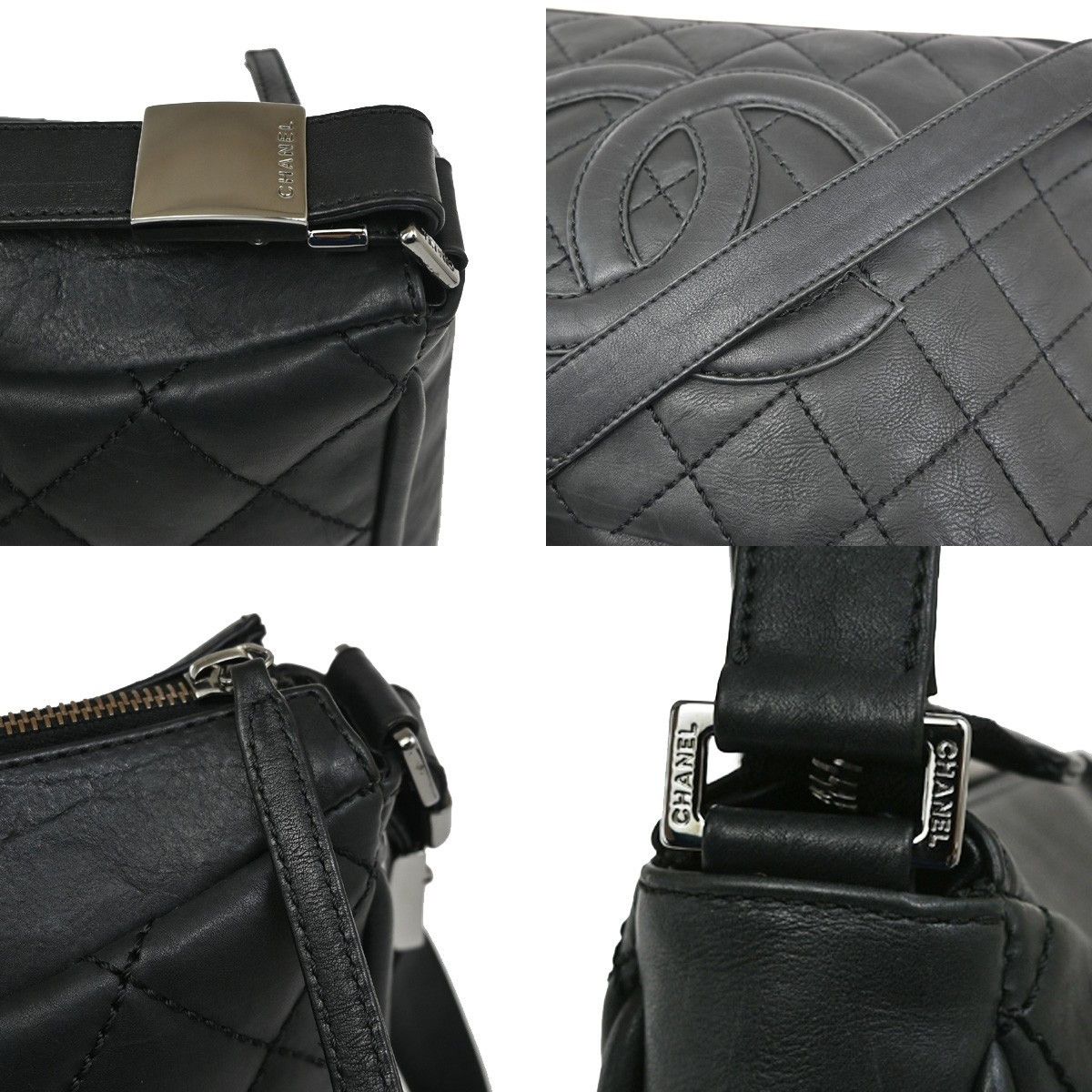 Chanel Chanel Vintage Timeless CC Adjustable Shoulder Bag Quilted Calfskin Size ONE SIZE - 9 Thumbnail