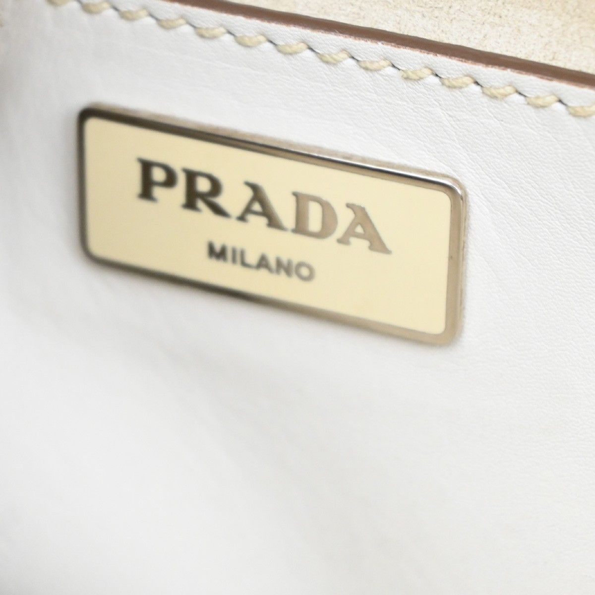 Prada Prada Galleria Double Zip Tote Stitched Leather Size ONE SIZE - 6 Thumbnail