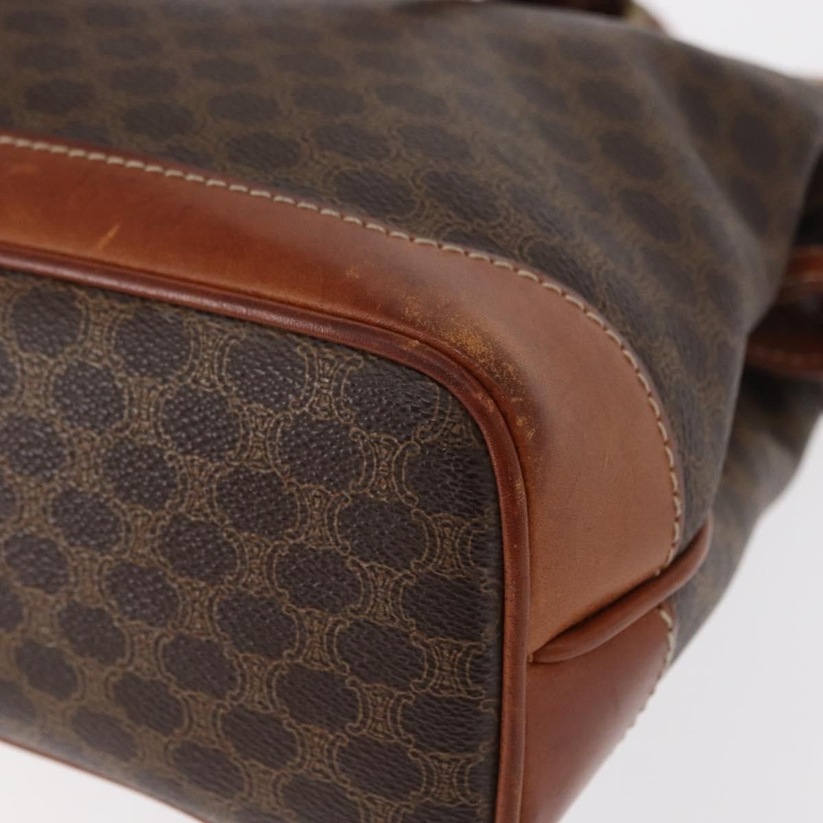 Celine Celine Vintage Macadam Handbag Canvas and Leather Size ONE SIZE - 9 Thumbnail