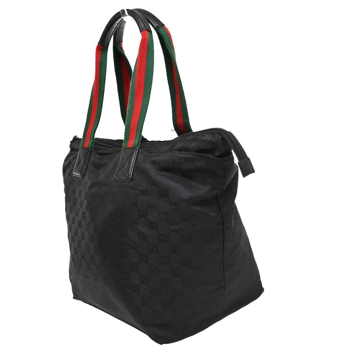 Gucci Gucci Web Zip Tote GG Canvas Size ONE SIZE - 4 Thumbnail
