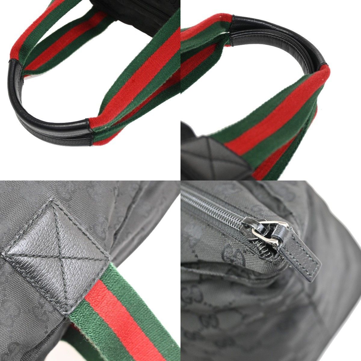 Gucci Gucci Web Zip Tote GG Canvas Size ONE SIZE - 10 Thumbnail