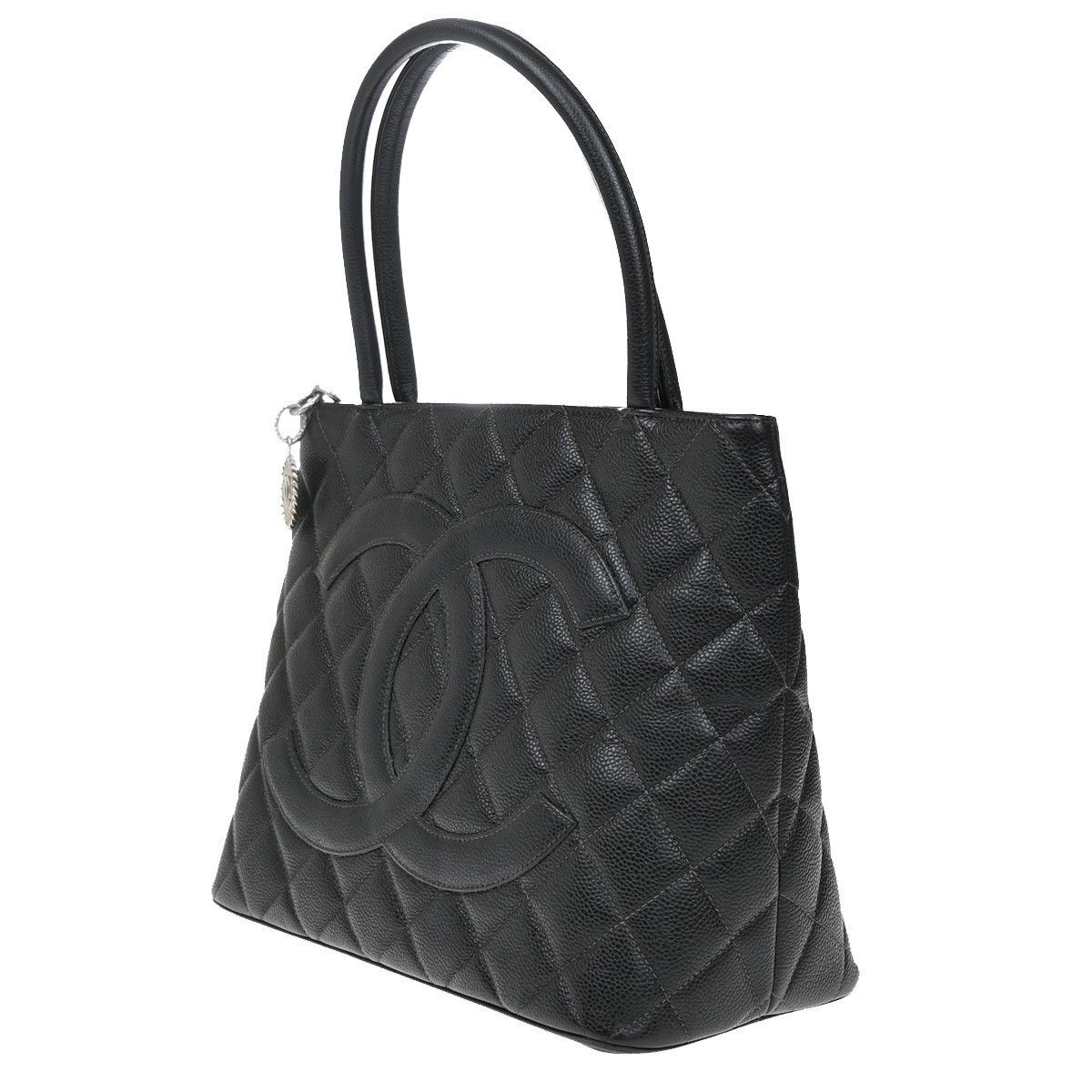 Chanel Chanel Medallion Tote Quilted Caviar Size ONE SIZE - 3 Thumbnail