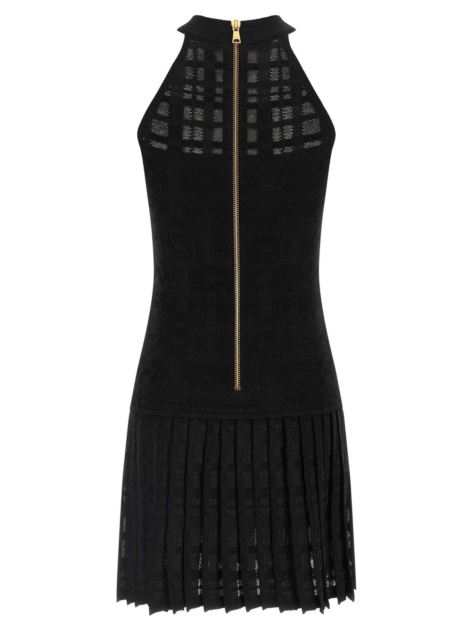 Balmain Tartan Knit Dress Size M / US 6-8 / IT 42-44 - 2 Thumbnail