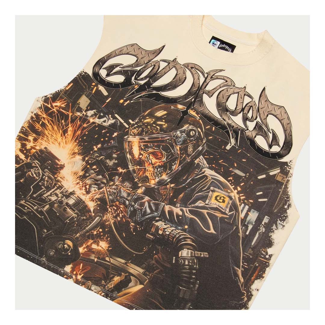 Godspeed Steel Sharpens Steel Bone Long Sleeve Tee Size US XXL / EU 58 / 5 - 3 Thumbnail