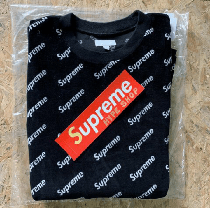 Supreme Velour Diagonal Logo Top | Grailed