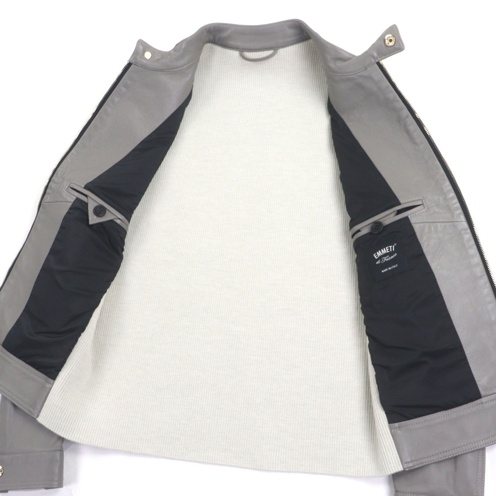 Other Other EMMETI Lamb Leather Jacket Leather Outerwear DUTY FREE for USA Size ONE SIZE - 4 Thumbnail