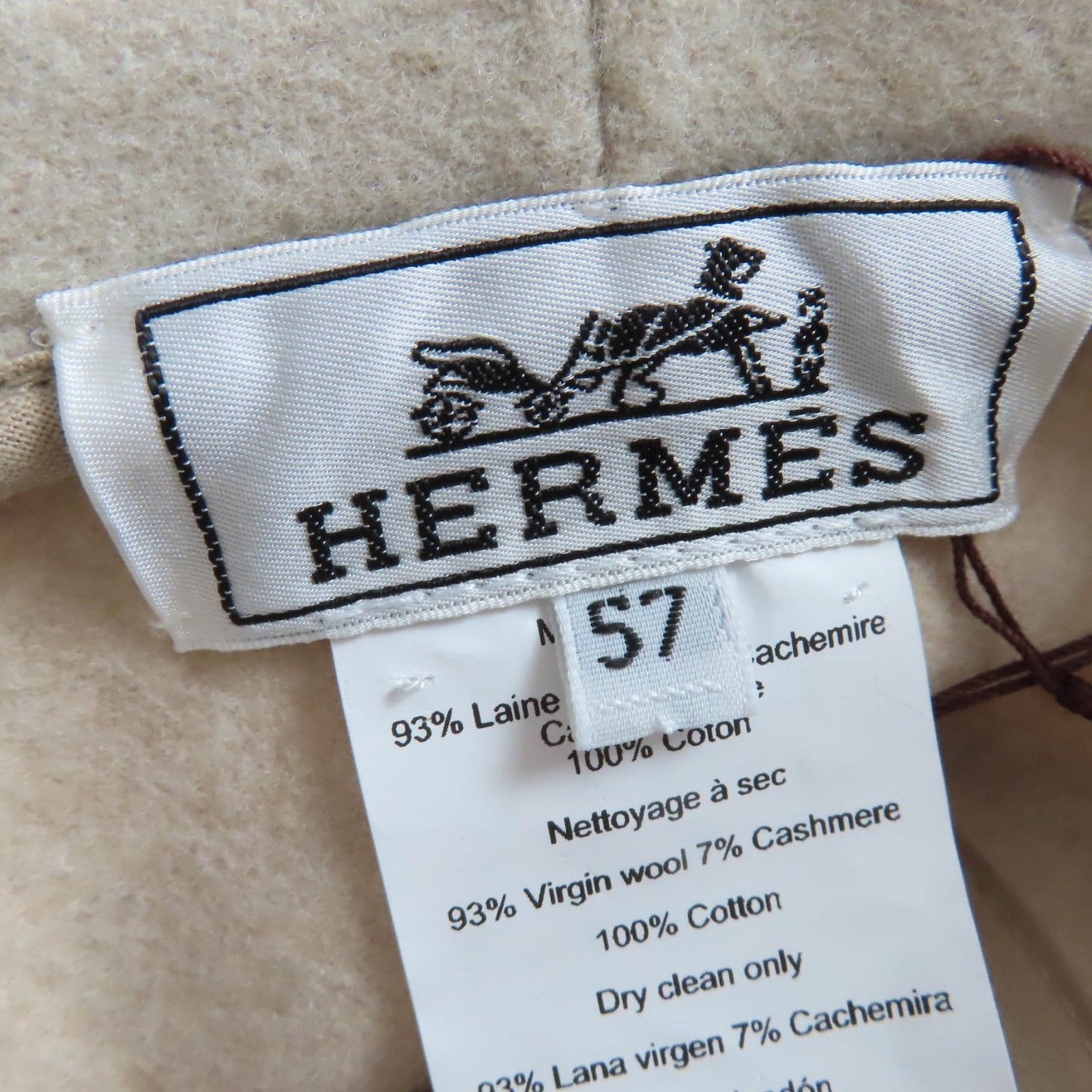 Hermes Hermes Hermès Harper57 Wool Hat Cotton Hats DUTY FREE for USA Size ONE SIZE - 8 Thumbnail