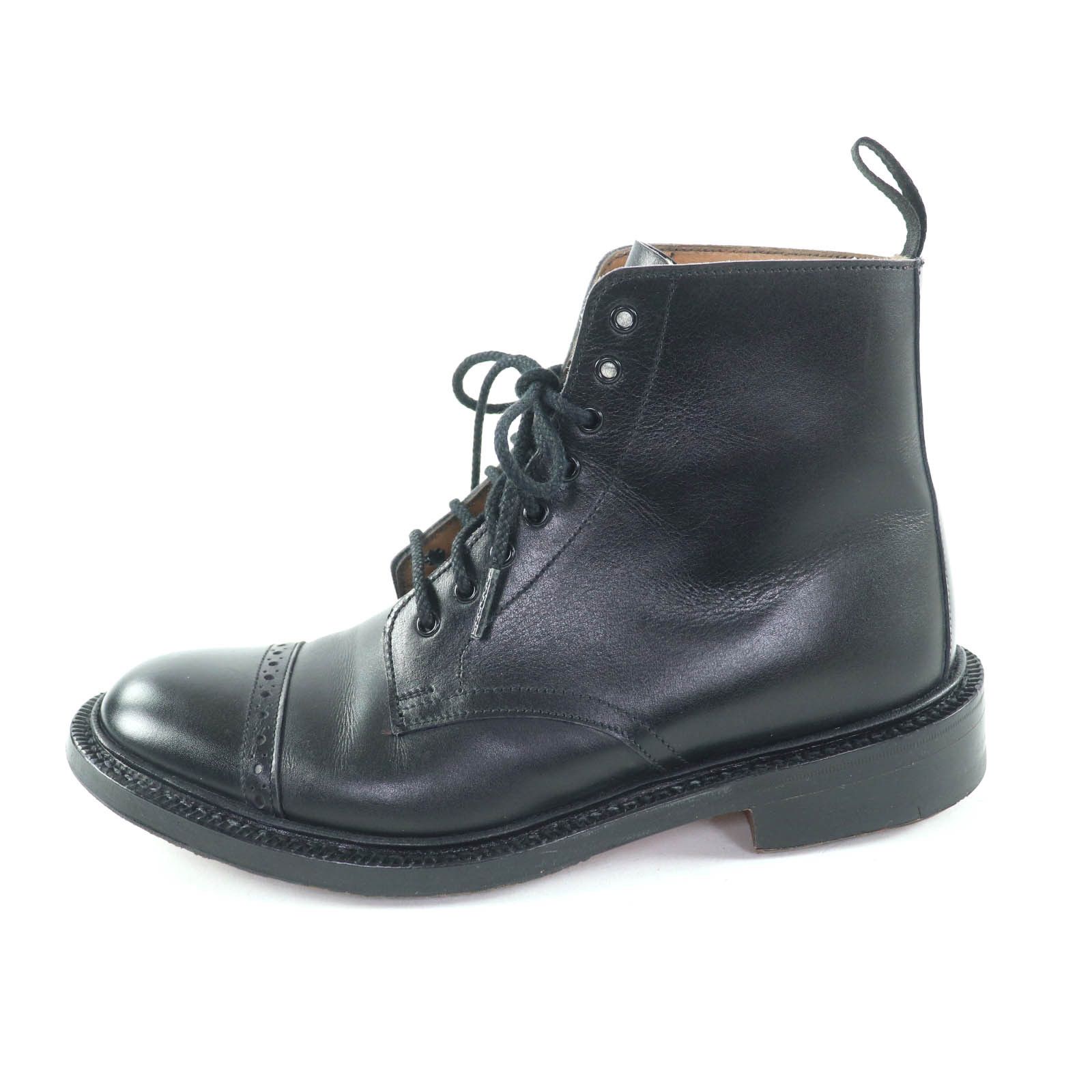 Other Other Tricker's Black Leather Short Boots Leather Shoes DUTY FREE for USA Size ONE SIZE - 4 Thumbnail
