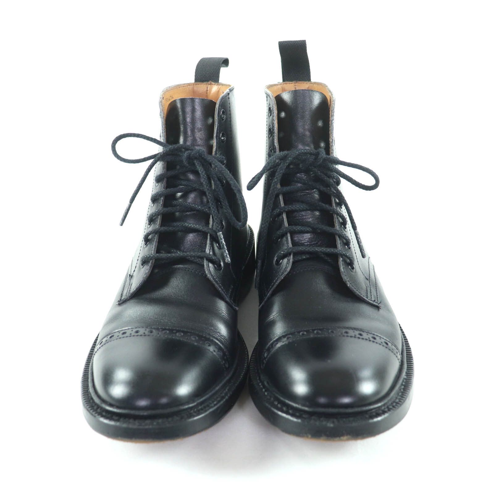 Other Other Tricker's Black Leather Short Boots Leather Shoes DUTY FREE for USA Size ONE SIZE - 3 Thumbnail