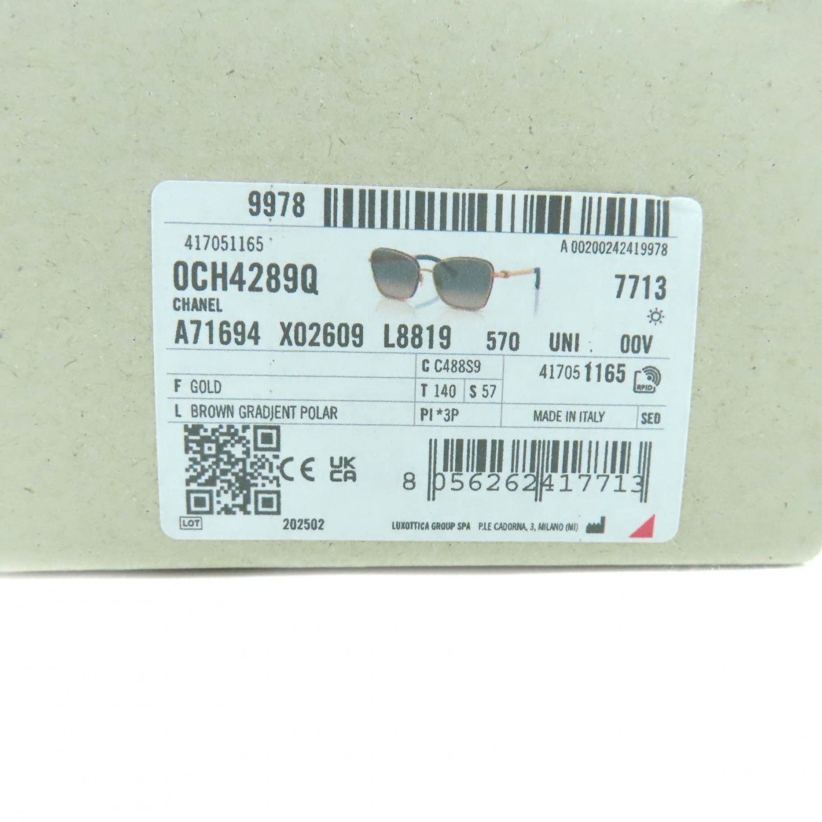 Chanel Chanel Chanel 4289-Q Sunglasses Plastic Sunglasses 4289-Q DUTY FREE for USA Size ONE SIZE - 12 Thumbnail